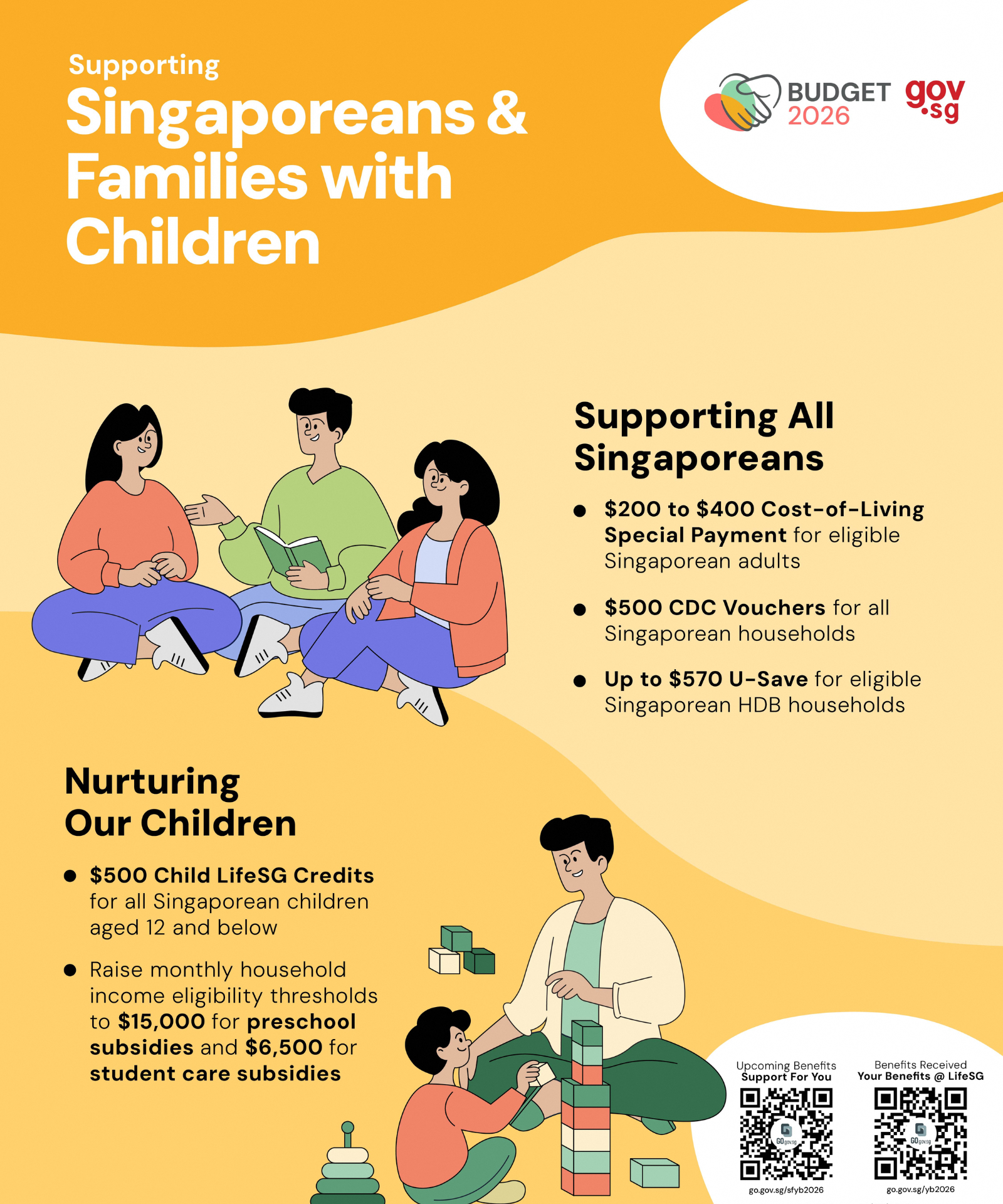 Supporting Singaporeans & Families with Children